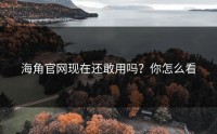海角官网现在还敢用吗？你怎么看