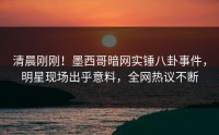 清晨刚刚！墨西哥暗网实锤八卦事件，明星现场出乎意料，全网热议不断